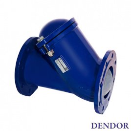 Клапан DENDOR тип 012F обратный шаровой фланцевый чугун